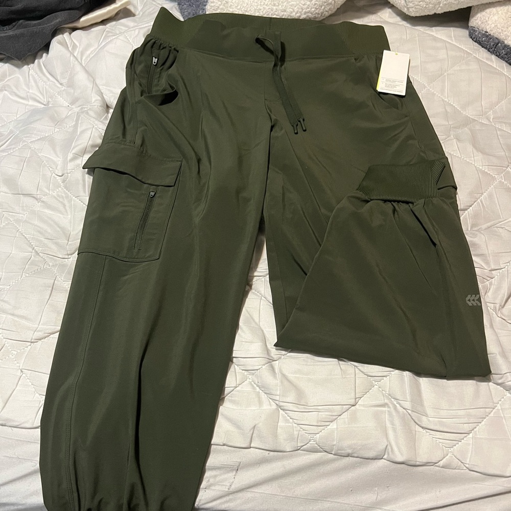 Olive green joggers